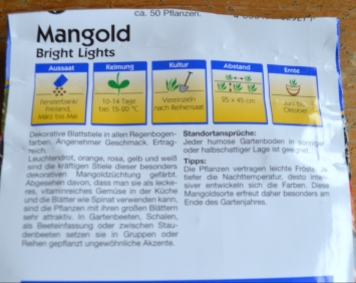 Infos zum Mangold-Saatgut in 2017